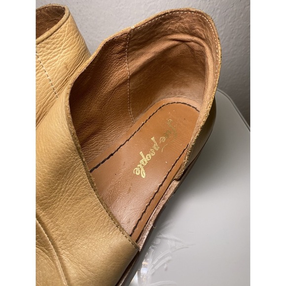 Free People Mont Blanc Sandals Womens Size 36 US 5.5 Tan Open Toe/Side Comfort - Picture 11 of 16